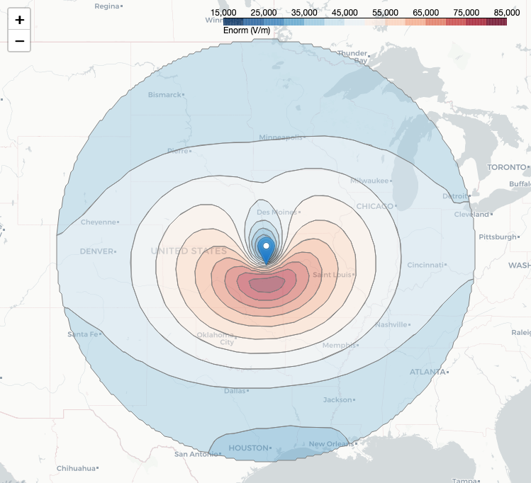EMP effects simulation visualization